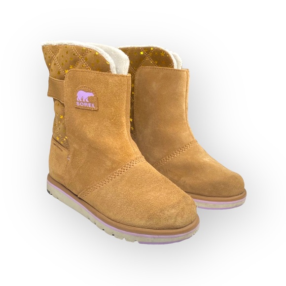 Sorel ✪ Rylee Star Waterproof Suede Fleece Lined Boot ✪ Elk Tan ✪ 37 EU 6.5M 7M - Picture 10 of 16
